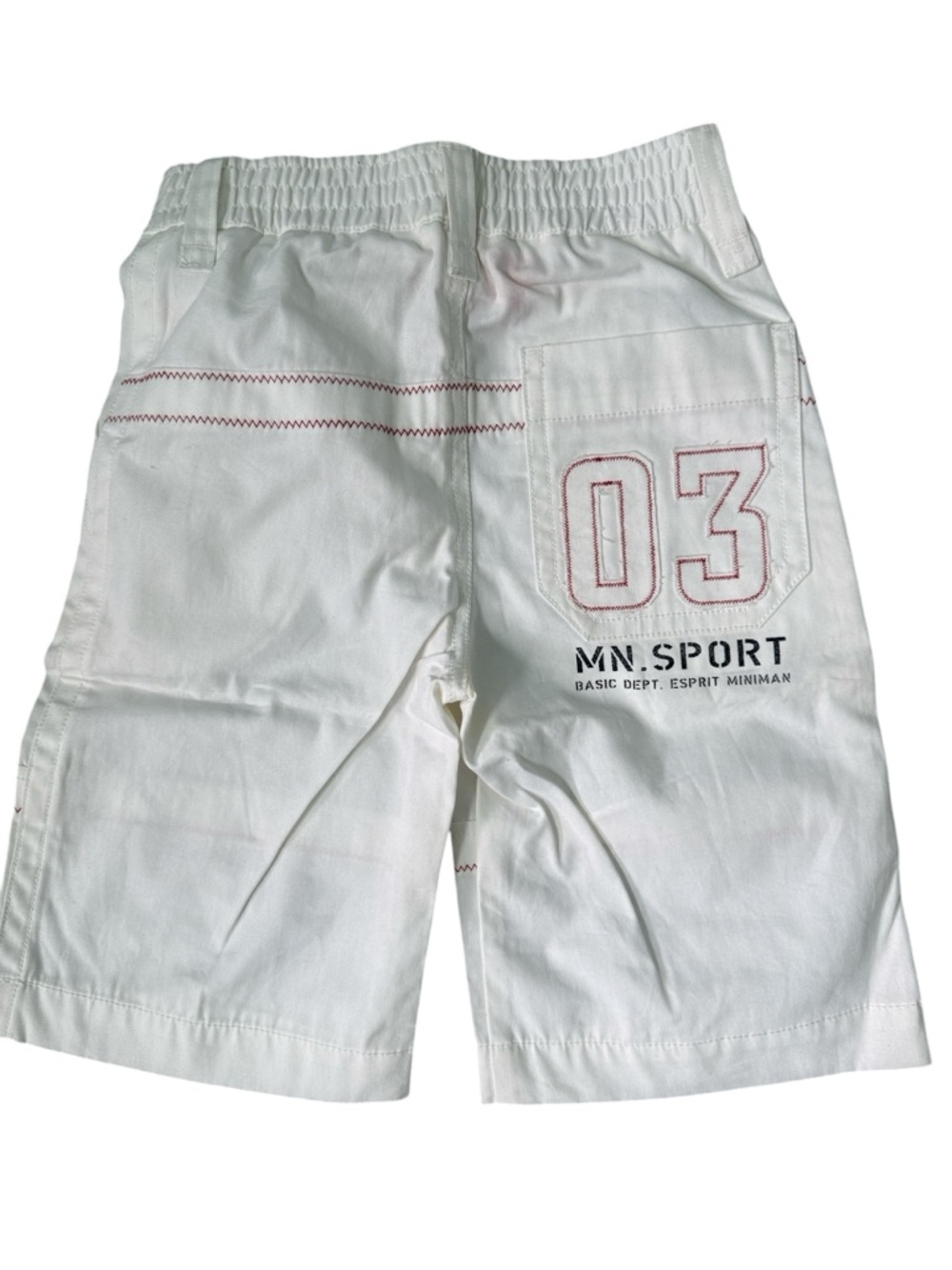 Esprit Miniman White Bermuda Shorts Boys 4 Years Rare Find NWT